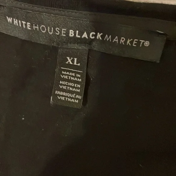 WHBM satin trimmed tee with silver embellishment on sleeves​​ - Picture 3 of 6